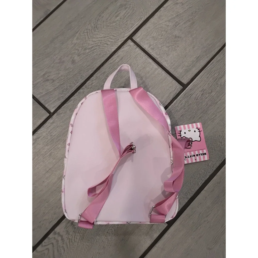 Sanrio Hello Kitty Mini Backpack Pink Gingham Floral Kids Travel Bag New